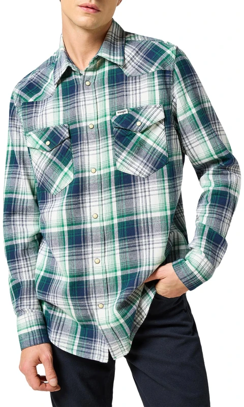Wrangler Herren Hemd Western Shirt, Regular Fit