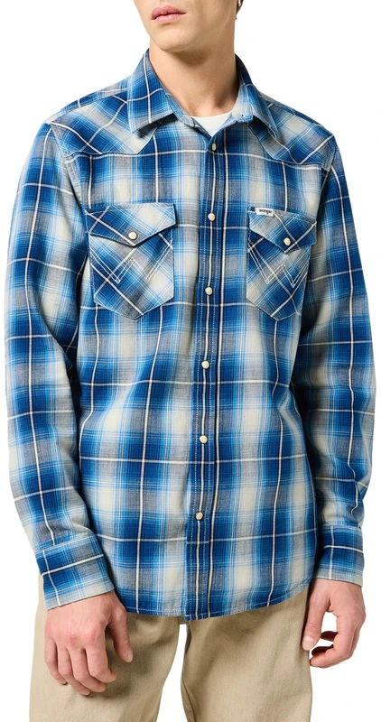 Wrangler Herren Hemd Western Shirt, Regular Fit