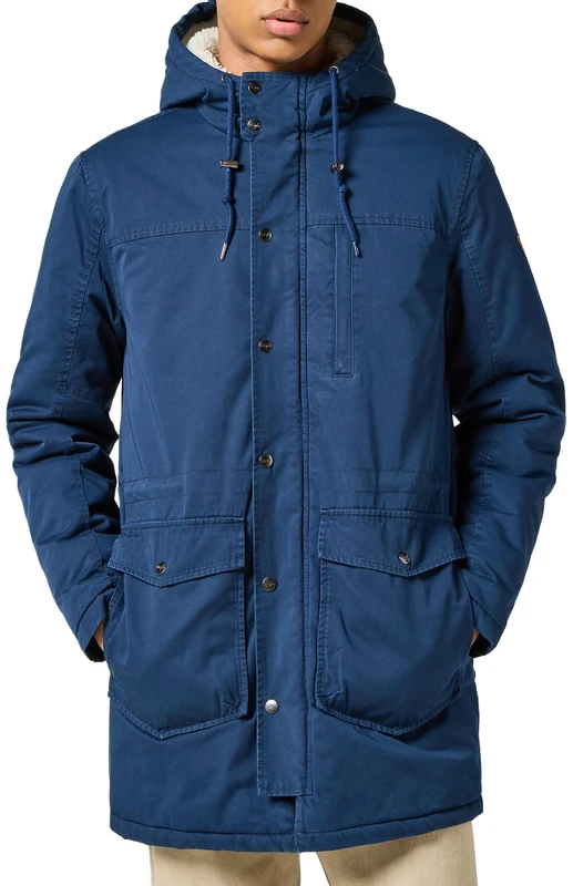 Wrangler Men's Heavy Puffer Jacket, Navy Blue, S