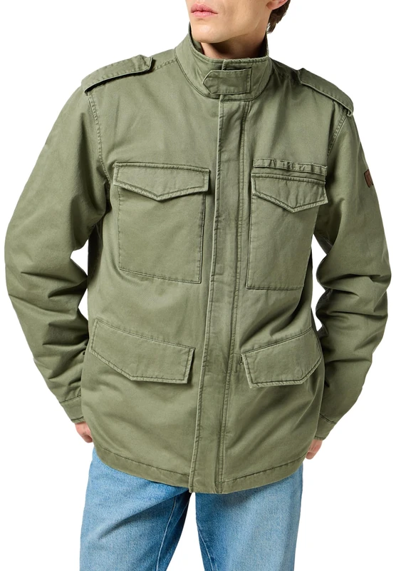 Wrangler Men's Field Jacket, Dusty Olive, S