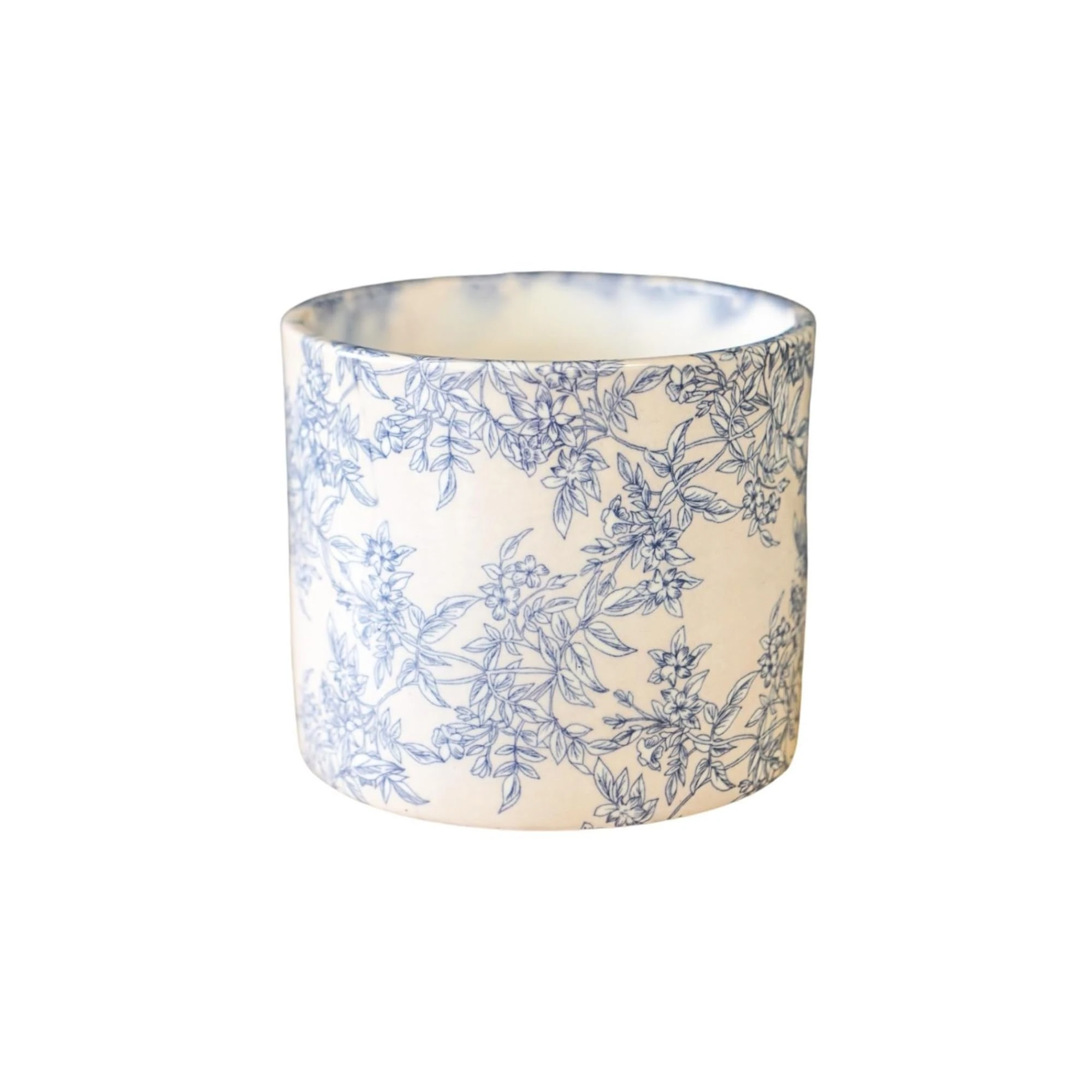 Ivyline Lazzaro Vintage Foliage Planter - Waterproof, Durable & Contemporary - Stylish Indoor Sturdy Ceramic Flower Houseplant Pot - H13cm x D15cm