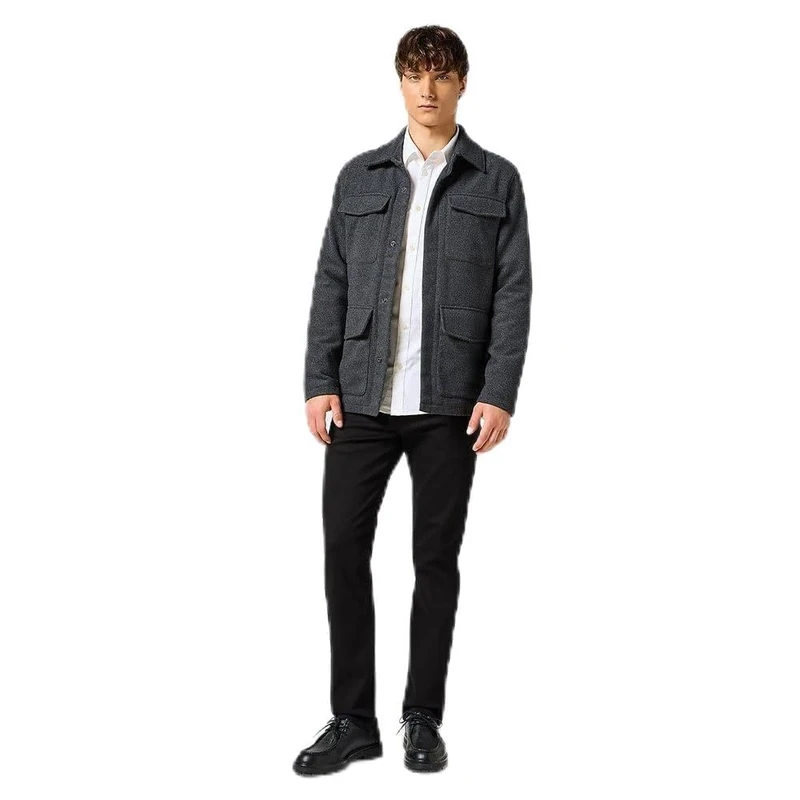 Wrangler Men's Transitional Jacket, charcoal heather, M