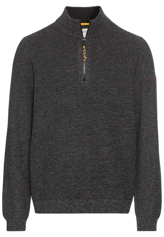 camel active Men's 409530-4k06 Pullover Sweater, Darkgray, M