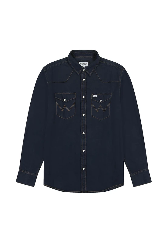 Wrangler Western T-Shirt, Midnight Rodeo, S Men, Midnight Rodeo, S