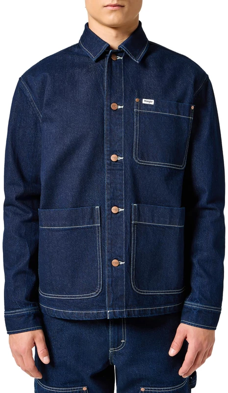Wrangler Kobe Chore Men's Denim Jacket, Bad Hoss, XXL - Image 1
