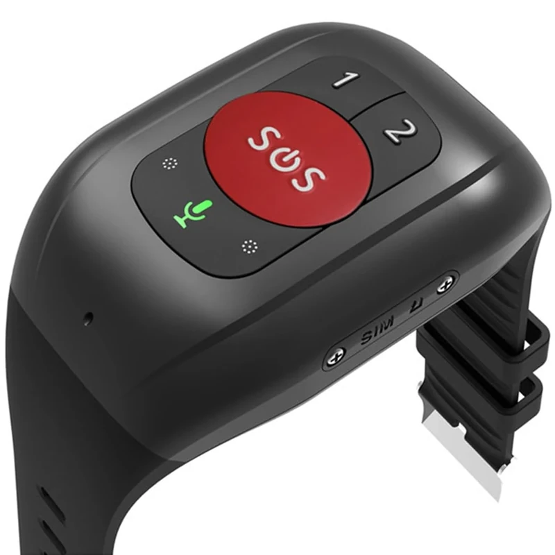 XLTEAM GPS Smartwatch for Elderly, Elderly Locator, Heart Rate and Blood Pressure Monitor, Historical Tracking, IP67 Waterproof, Fall Alarm, Special Needs, large