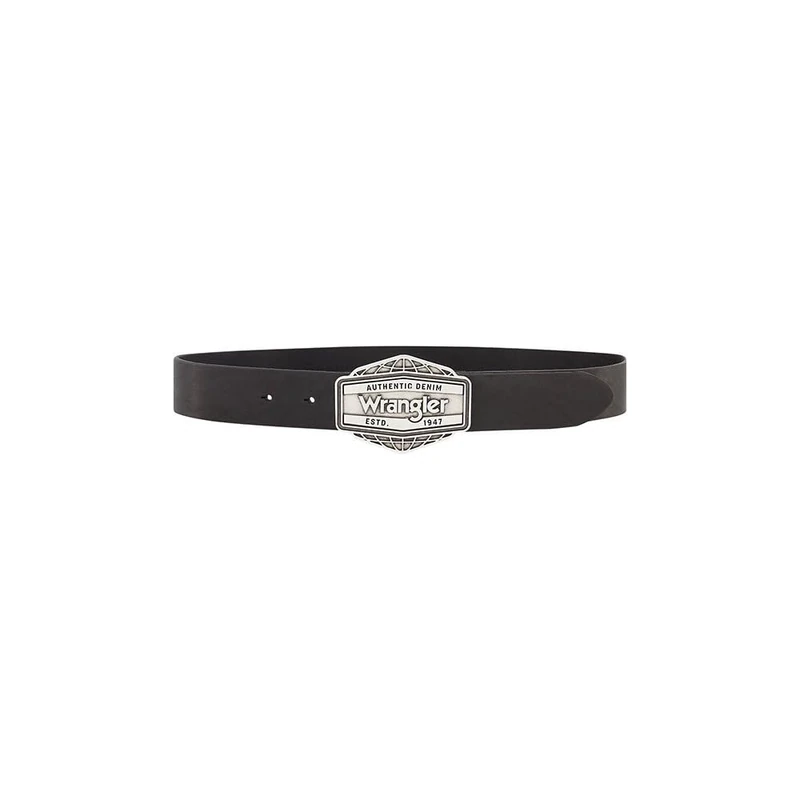 Wrangler Men's Big Buckle Belt, Black, 105, black, 105
