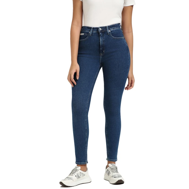 Calvin Klein Women’s High Rise Skinny Fit Jeans, Blue (Denim Medium), 25W/32L