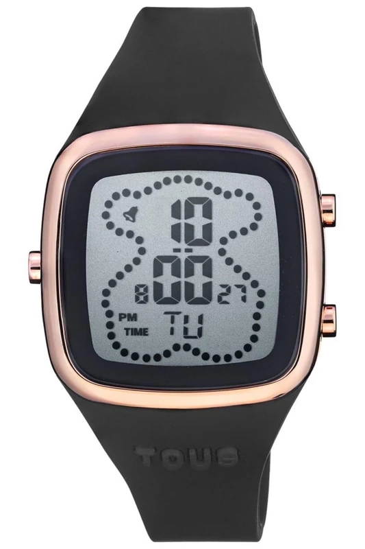 TOUS Watches b-time Womens Digital Quartz Watch with Silicone Bracelet 3000132900