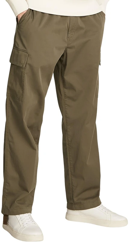 Calvin Klein Men’s Straight Leg Regular Fit Long Cargo Trousers, Green (Tarmac), 32W/34L