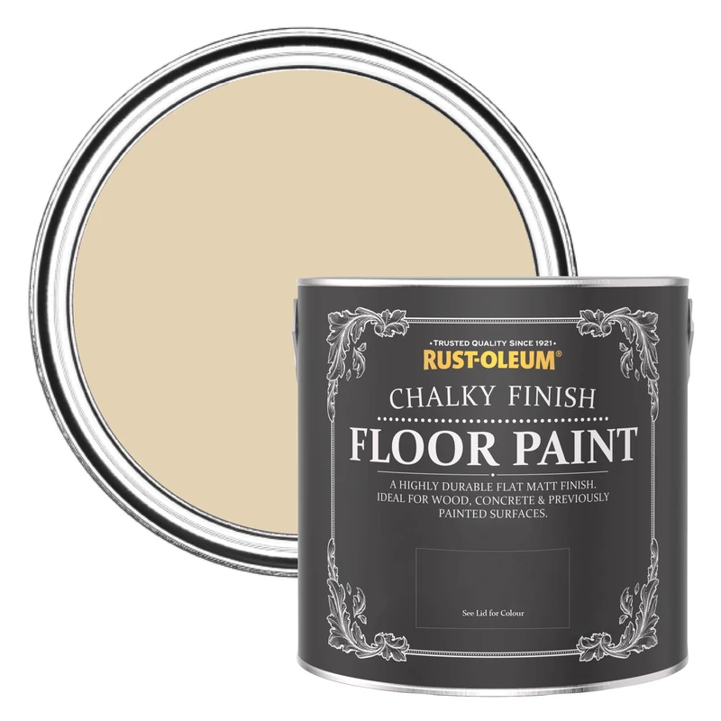 Rust-Oleum Beige Scratch Proof Floor Paint in Matt Finish - Sandhaven 2.5L