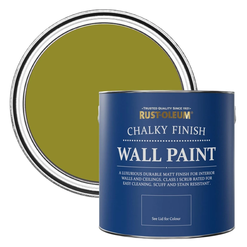 Rust-Oleum Green Matt Emulsion Wall Paint - Pickled Olive 2.5L