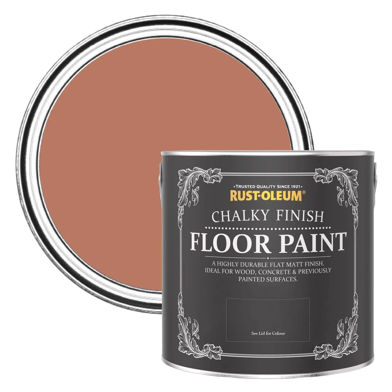 Rust-Oleum Red Scratch-Resistant Floor Paint in Matt Finish - Siena 2.5L