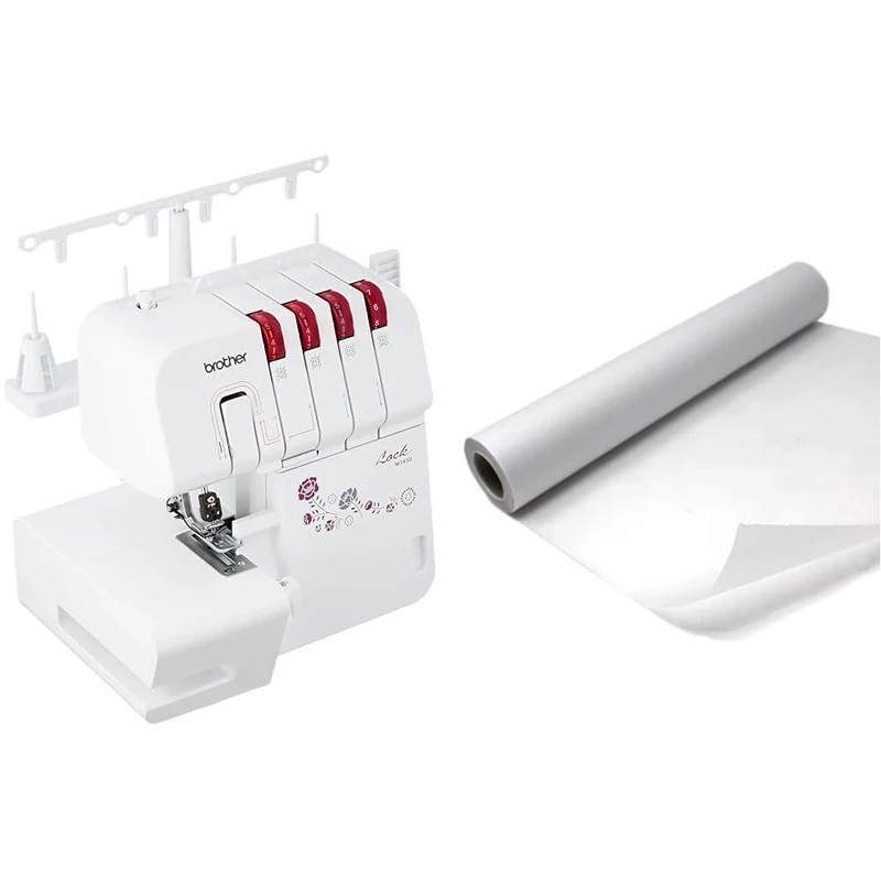 Brother M343D Overlocker & Artway ' Sketch' Tracing & Sketching Roll-63gsm, White, 29.7cm x 20m