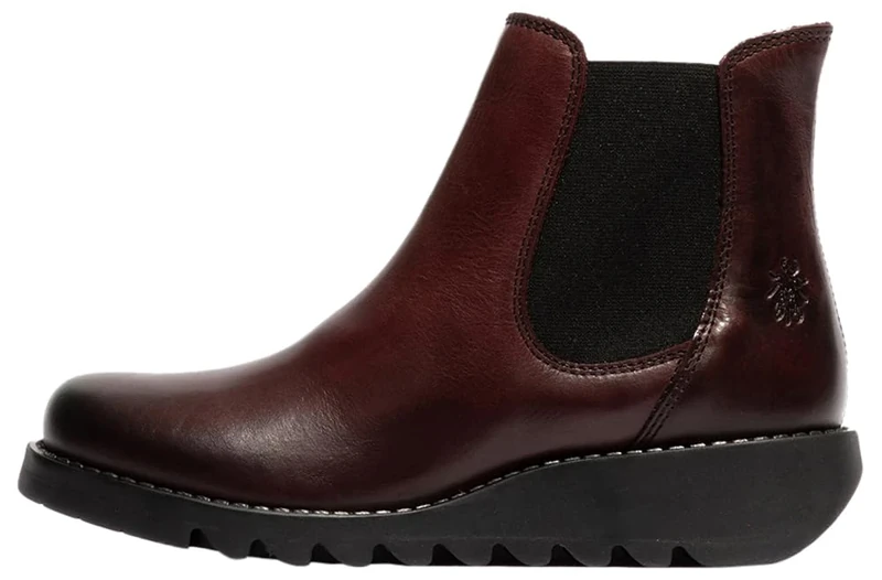 Fly London Womens Salv195fly Ankle Boot, Wine Black Elastic, 8 UK