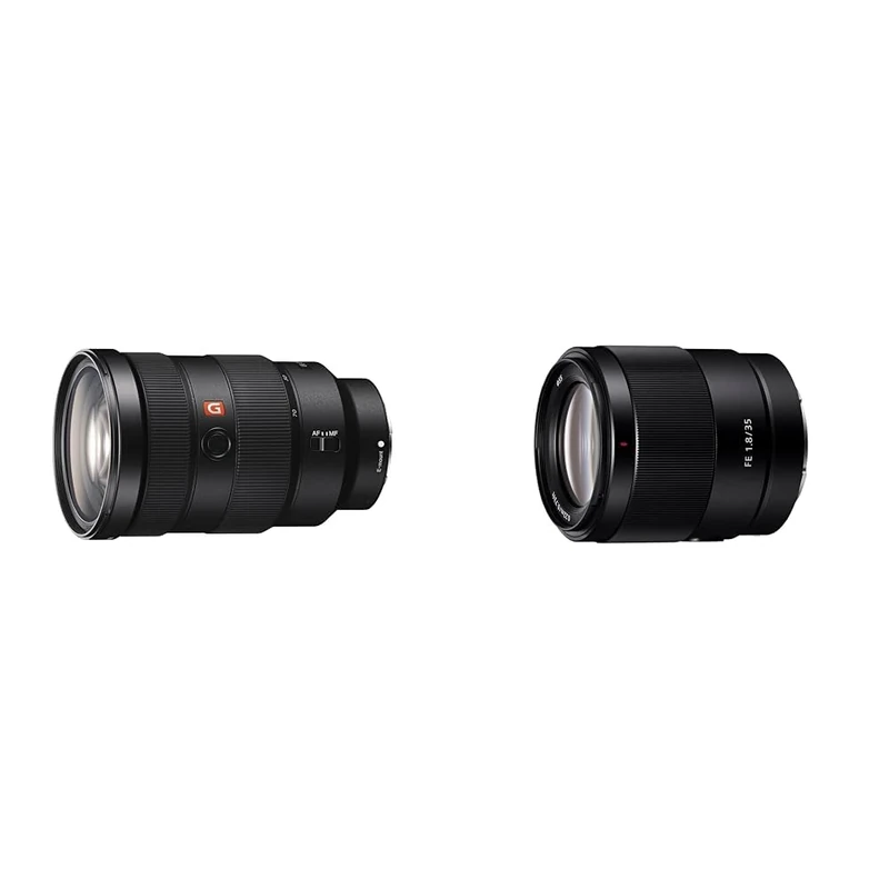 Sony FE 24-70 mm f/2.8 GM | Full-Frame, Mid-Range, Telephoto Lens (SEL2470GM) & SEL35F18F FE 35mm F1.8 large-aperture wide-angle prime lens