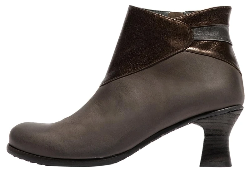 Fly London Women's BRAL162FLY Ankle Boot, Grey/Graphite/DK.Gold, 6 UK