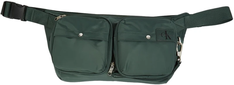 Calvin Klein Men’s Packable 2-in-1 Crossbody Sling Bag, Green (Green Palm), One Size