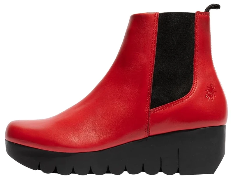 Fly London Women's VAZE177FLY Ankle Boot, RED, 8 UK