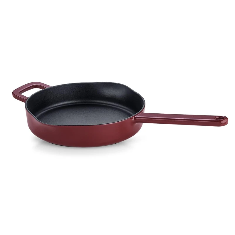 Fissler Moments Collection Cast Iron Frying Pan Burgundy Red 26 cm