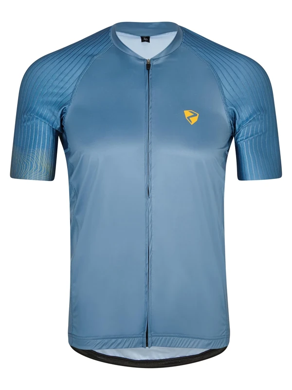 Ziener Nearo Men's Cycling Jersey - Mountain Bike/Road Bike - Breathable, Quick-Drying, Elastic, Short Sleeve, Cloudy Sky, 54