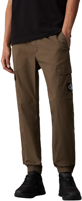 Calvin Klein Men’s Skinny Fit Cargo Trousers with Pockets, Green (Tarmac), 34W