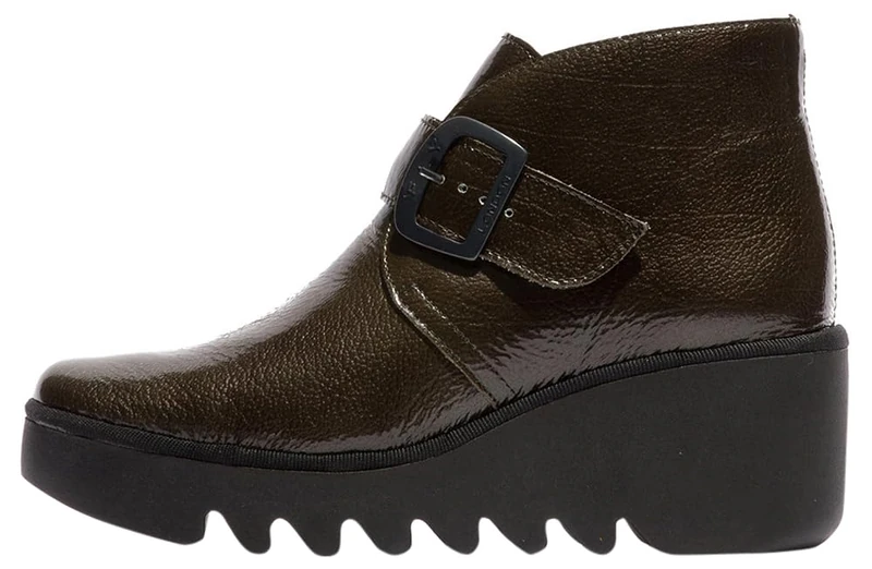 Fly London Women's BIRT397FLY Ankle Boot, Green, 4 UK