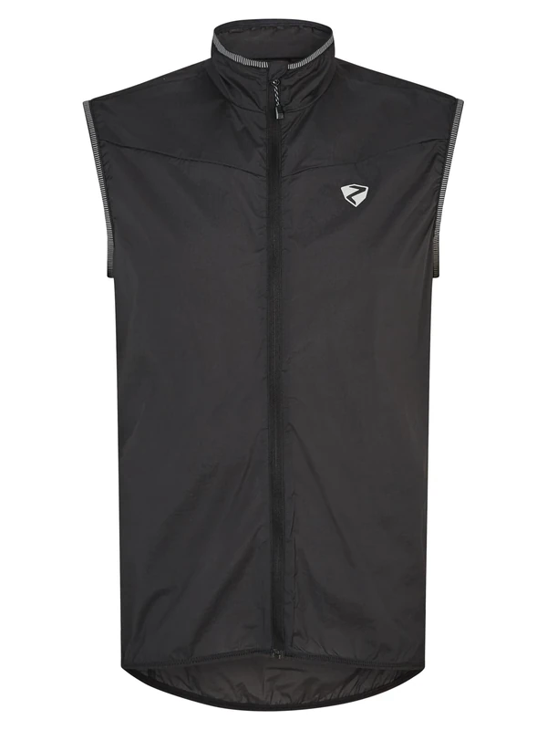 Ziener Men's nowig Wind Vest, Bicycle, Mountain Bike, Outdoor, Windproof, Breathable, Water-Repellent, Black, 50 (EU)