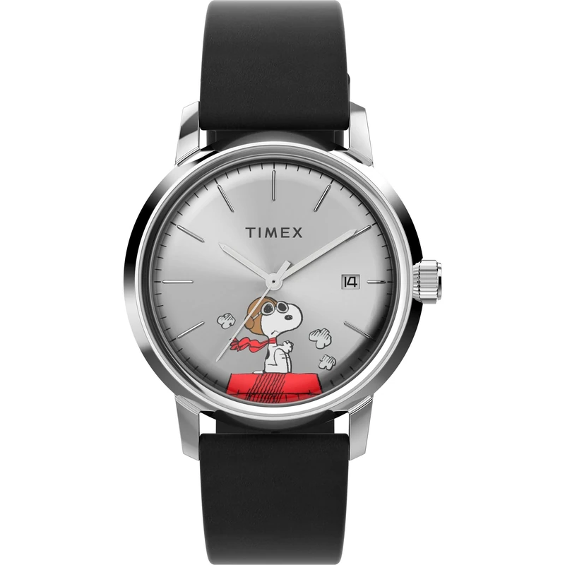 Timex Men's Analogue Automatic Watch Marlin Automatic x Peanuts Snoopy Flying Ace