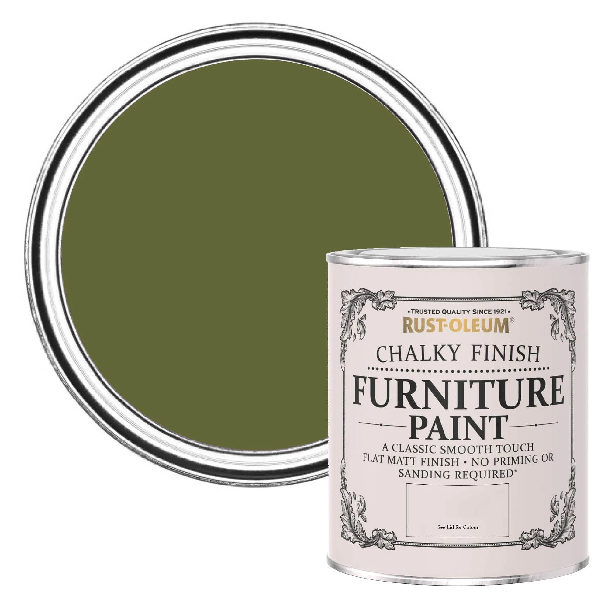 Rust-Oleum Green Upcycled Furniture Paint in Chalky Finish - Jasper 750ml