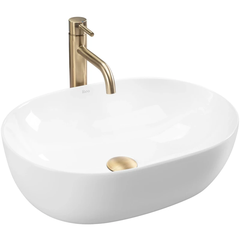 Rea Bathroom Sink Made of Ceramic Lisa - White - REA-U6022