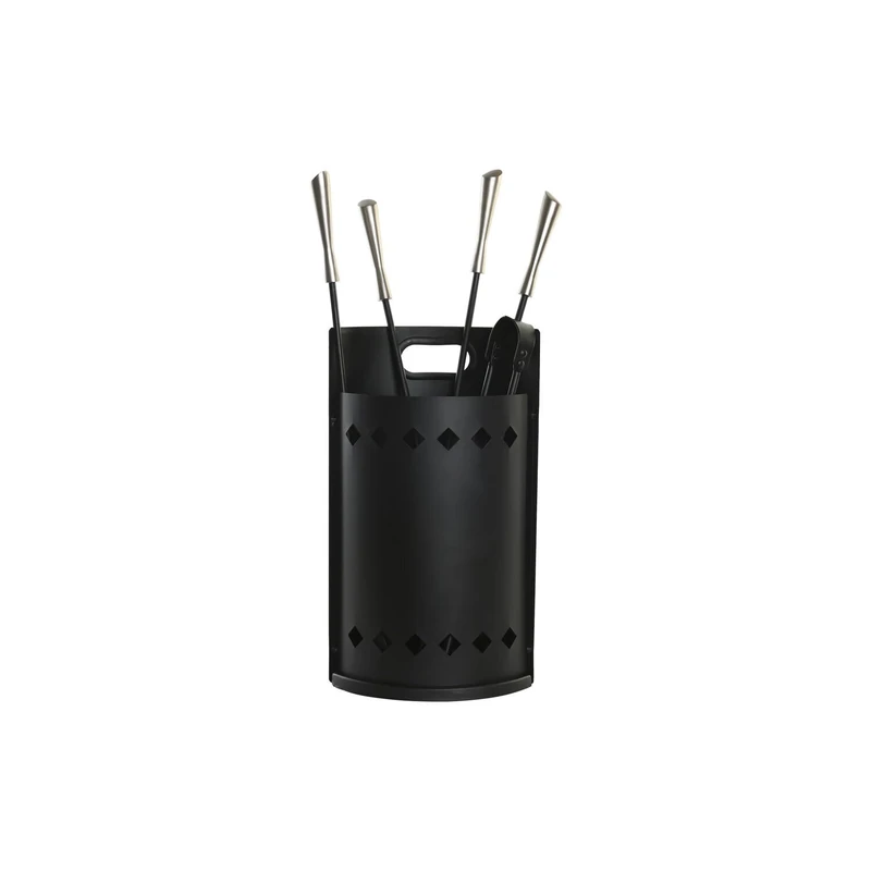 CHIMENEA Set of 4 Stainless Steel Maple 11X2X62 Black