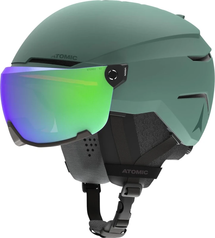 ATOMIC SAVOR VISOR STEREO, Unisex - Adult Helmets, Green, 55-59 -