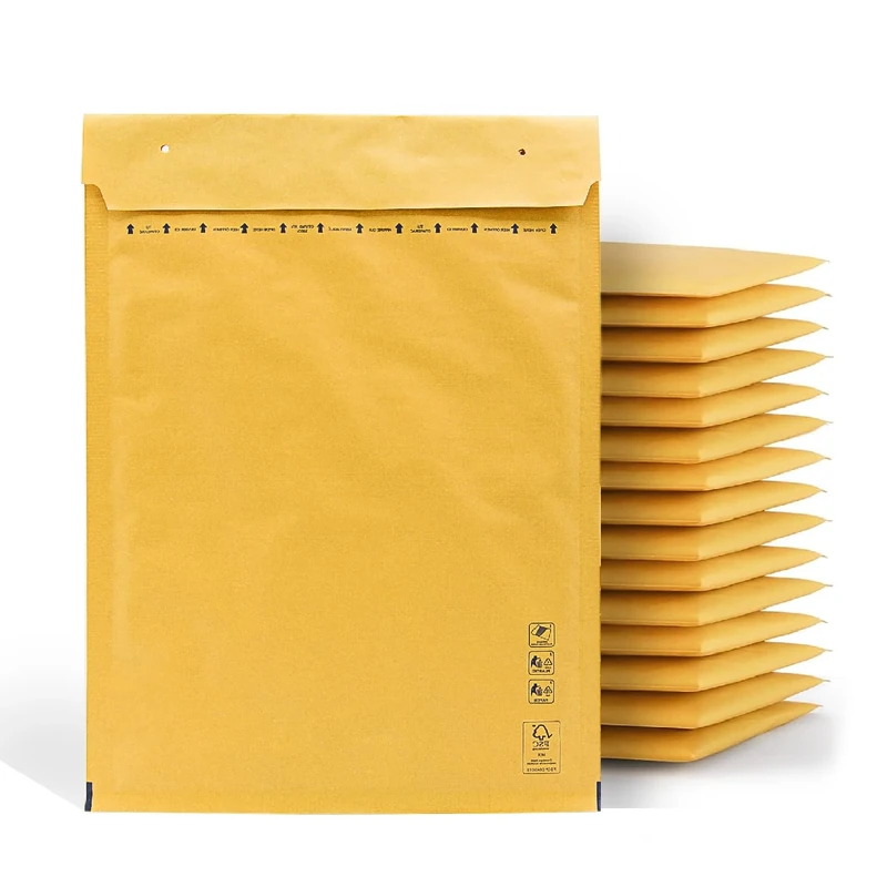 m-office Bubble Envelopes Bubble Envelopes Kraft Paper Mailing Bags for Parcel Mailing in Various Sizes Bubble Envelopes m-office (220 x 260 mm, Pack of 100)