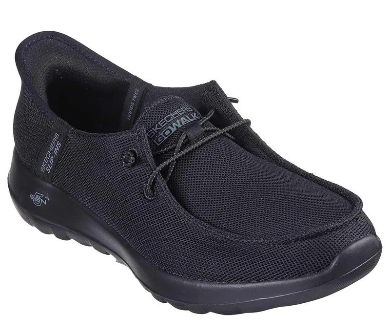 Skechers Women's Go Walk Joy Moc Toe Casual Sneakers, Black/Black, 23.5 cm