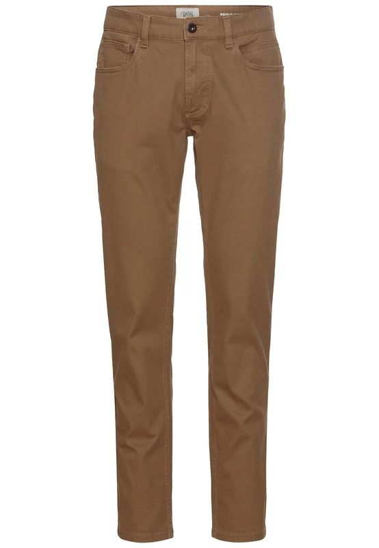 camel active Men's Regular Fit 5-Pocket Trousers, Brown, 31 W/30 L