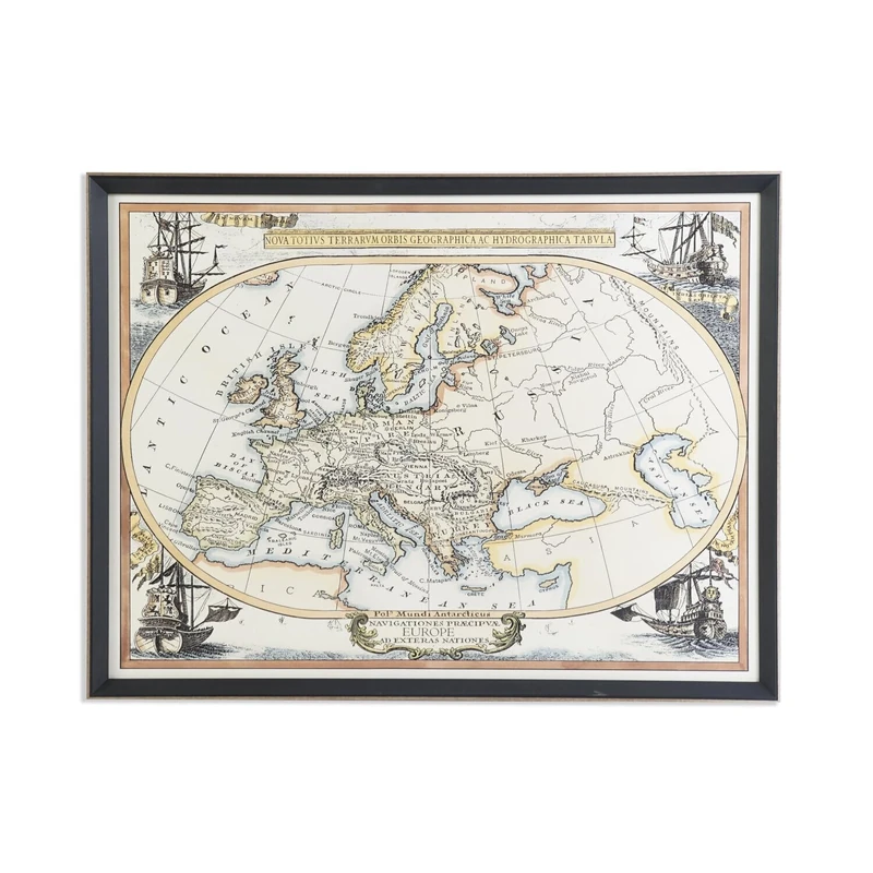 AlexandreHouse Mazundi Enmarcado Crystal Mapamundi - 83.5x63.5cm - Image 1