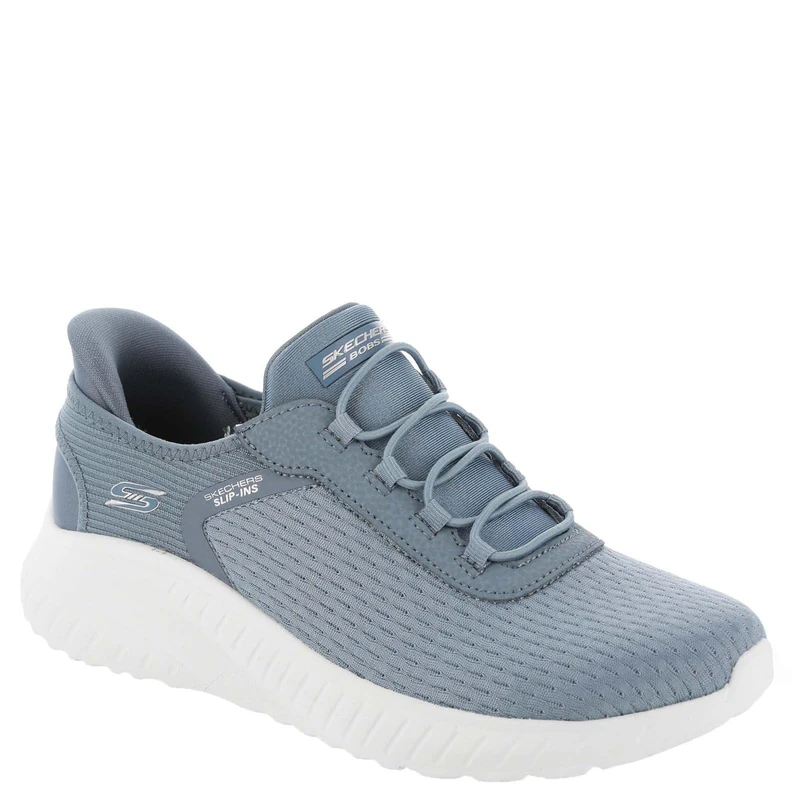 Skechers Women's Hands Free Slip-ins Bobs Squad Chaos-in Color Sneaker, Slate, 4.5 UK