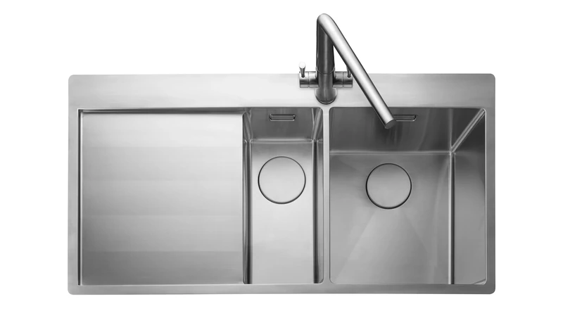 Rangemaster CSM9602R/ Cosmo 960500 1.5B RHD S/S Sink, Stainless