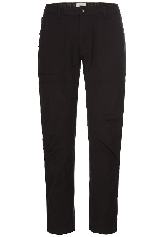 camel active Men's Relaxed Fit Chino Trousers, Black, 33 W/32 L