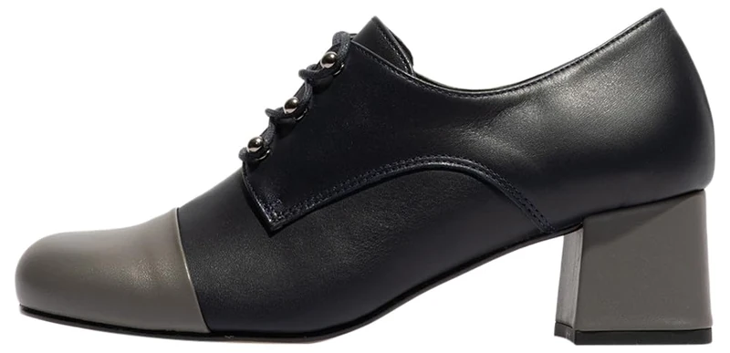 Fly London Women's SARE173FLY Moccasin, Navy/Grey, 3 UK