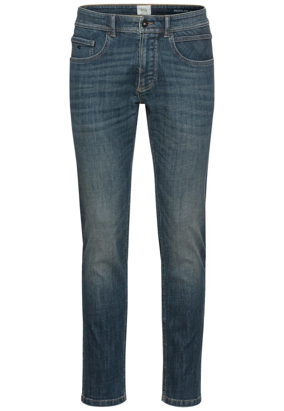 camel active FleXXXactive® Men's Regular Fit Jeans, Green, 35 W/32 L