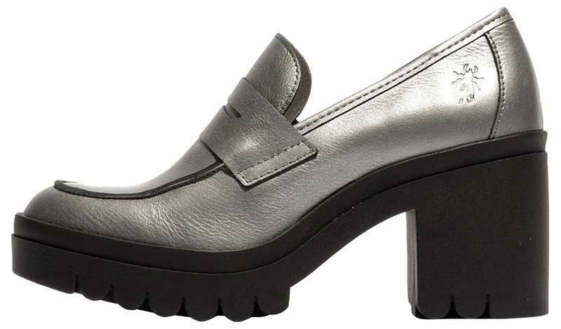 Fly London Women's TOKY803FLY Moccasin, Plomo, 8 UK