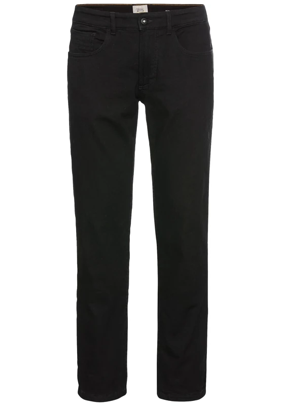 camel active Men's Herren Relaxed Fit 5-Pocket Jeans mit Thermofutter Schwarz, Menswear-38/32, Black, 38 W/32 L - Image 1