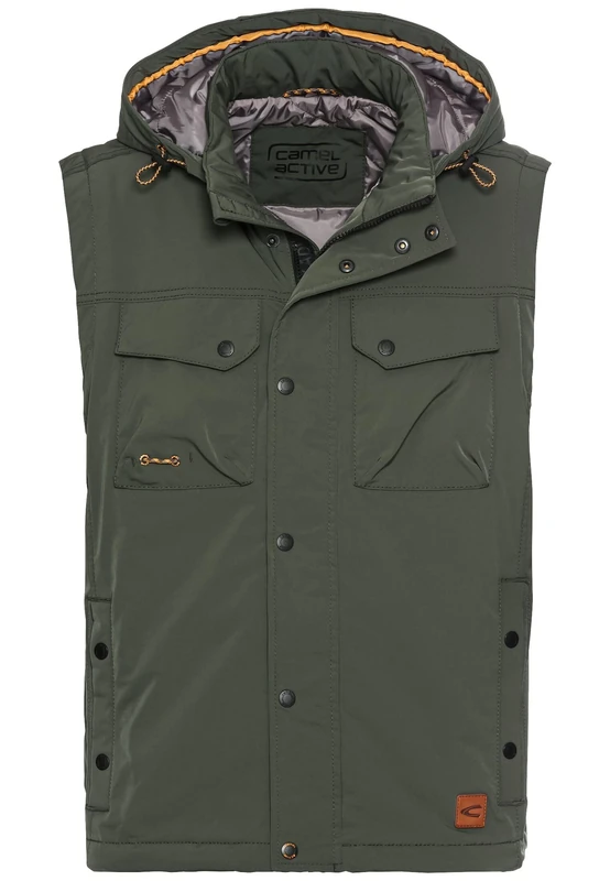camel active Men's 460960-4n17 Vest, Green, 38