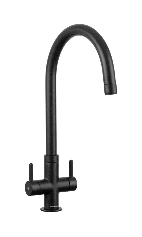 Rangemaster TIGNDLAS/IGENOUS Granite Dual Lever TAP - ASH Black