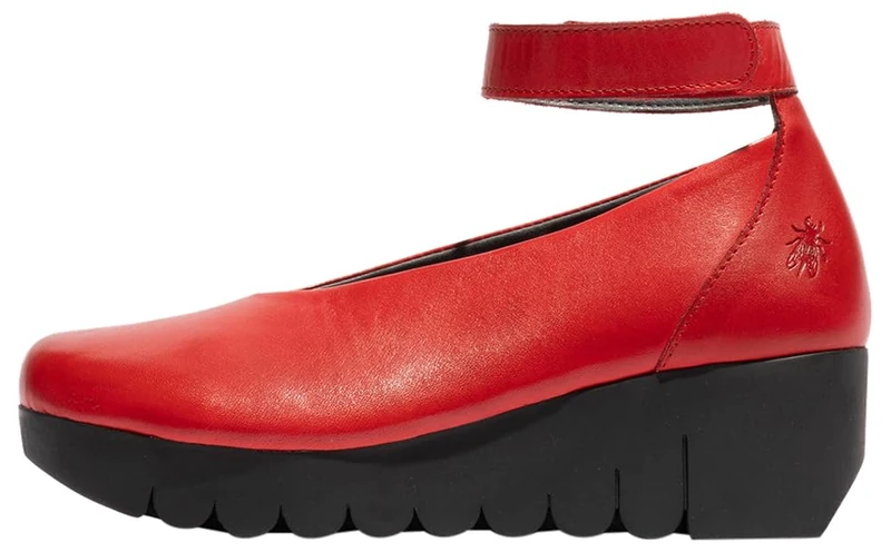 Fly London Womens Vily161fly Mary Jane Flat, Red, 4 UK