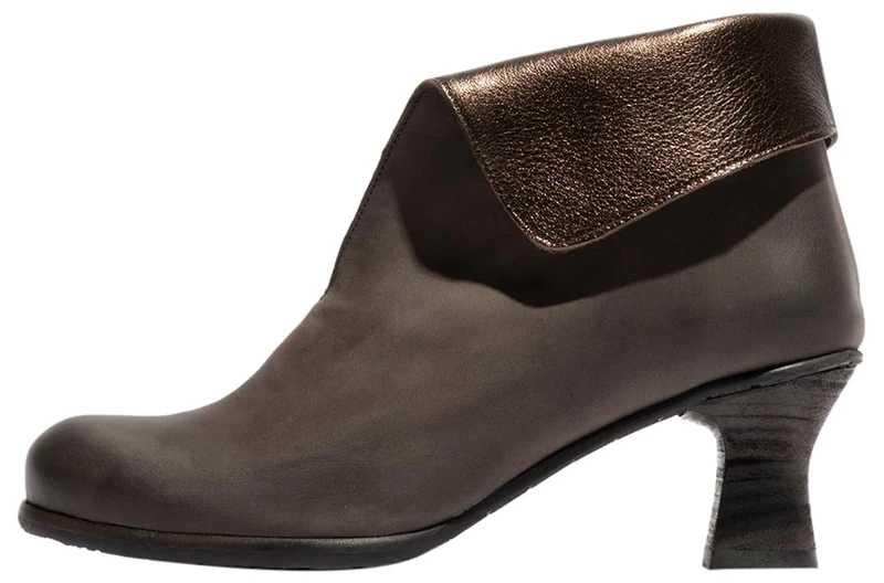 Fly London Women's BLEV164FLY Uniform Dress Shoe, Grey/DK.Gold, 2.5 UK