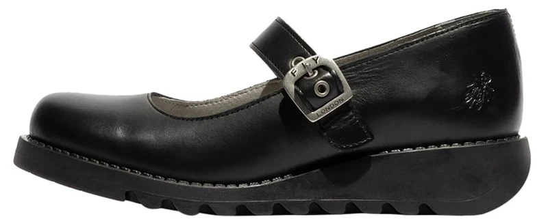 Fly London Womens Samp132fly Mary Jane Flat, Black, 8 UK
