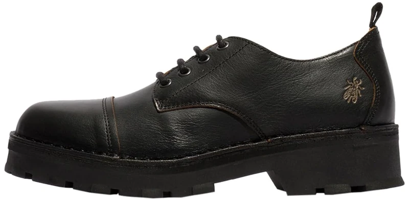 Fly London Men's KLOU134FLY Moccasin, Black, 10 UK